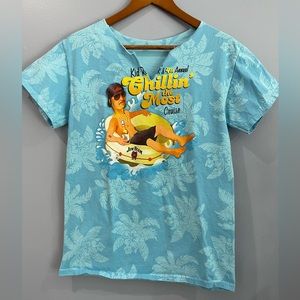 Kid Rock Blue Tropical 4th Annual Kid Rock Cruise Short Sleeve T-Shirt Size M